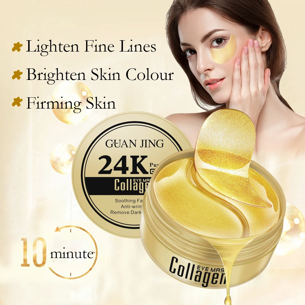 

Low Price OEM Gold Collagen Eye Mask Private Label Anti Aging Anti Wrinkle Eye Patches Mask Dark Circle 24k Gold Eye Mask