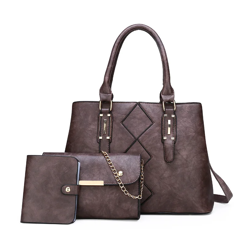 

3 in 1 set Modern Design Tote Handbags For Women new Model Handbags Women Bags