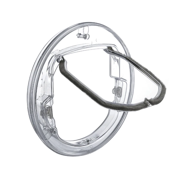 

Hot sale Pet Door 4-Way Locking Silent Action Cat Flap Dog Cat Door, Transparent