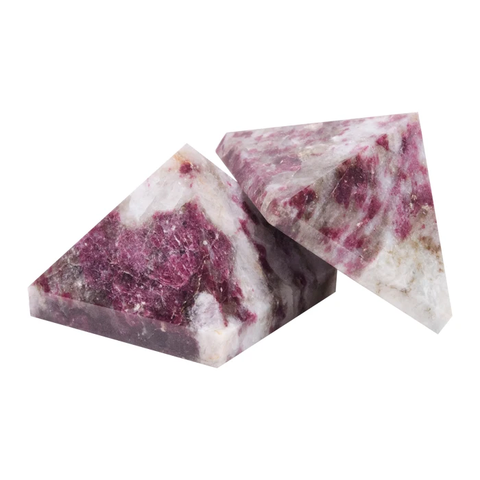 Red Tourmaline Pyramid