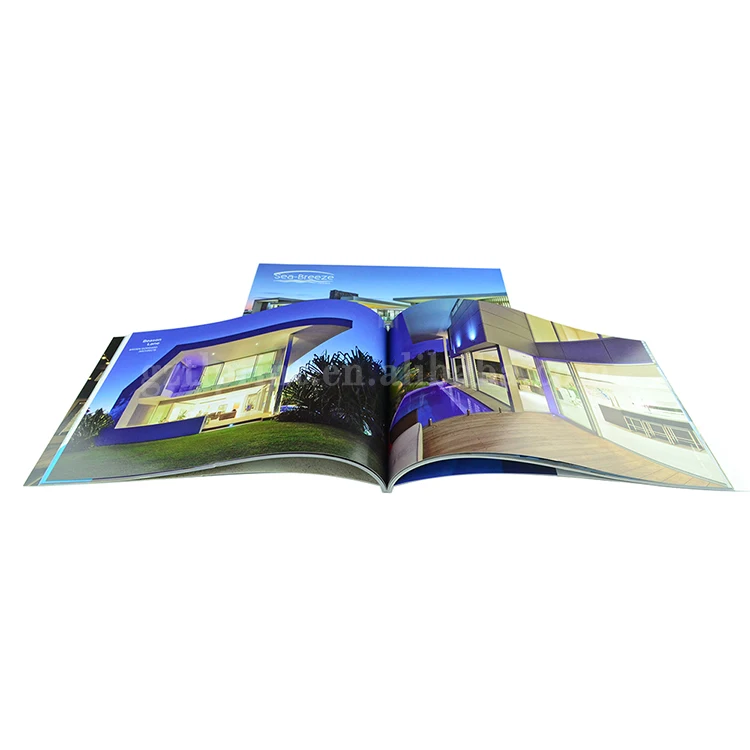 
China Softcover Photo Booklet CMYK Cheap Price Landscape Brochure Printing Service 