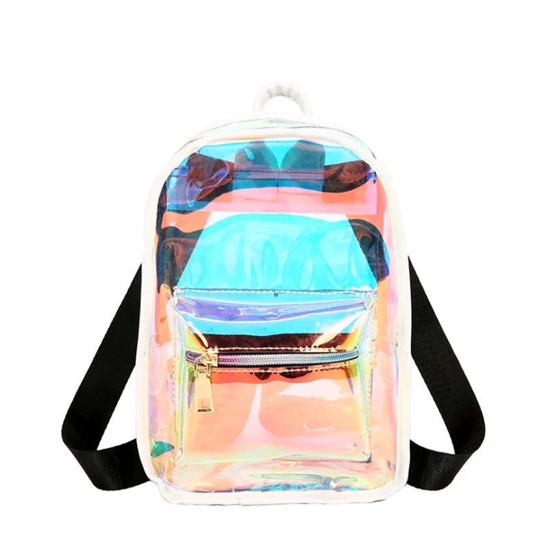 

Cute Laser Jelly Bag Baby Toddler Six Colors Transparent PVC material Kindergarten Kids Schoolbag Backpack