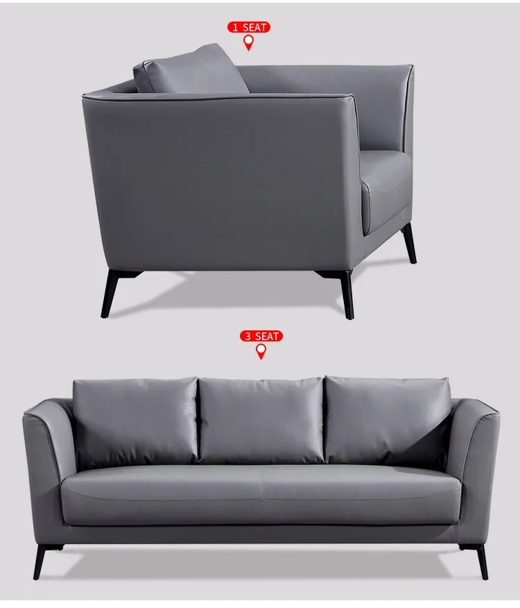 Pengpai 7 Seat Hall Leather Modern Furniture Couch Sofa