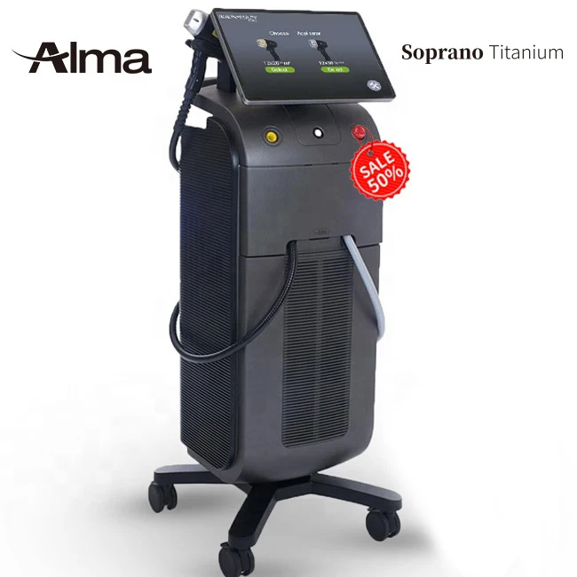 

AlmaLaser Soprano titaniumlase Ice 808nm diode laser hair removal 1600w xl Soprano Alma Soprano diode laser hair removal machine