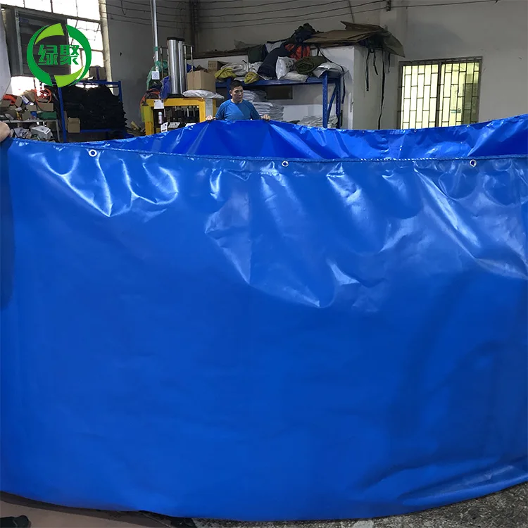 

Double-Sided Coating Waterproof Biofloc Tank Tarpaulin, Biofloc Tarpaulin Round Pond, Blue / light blue /custom