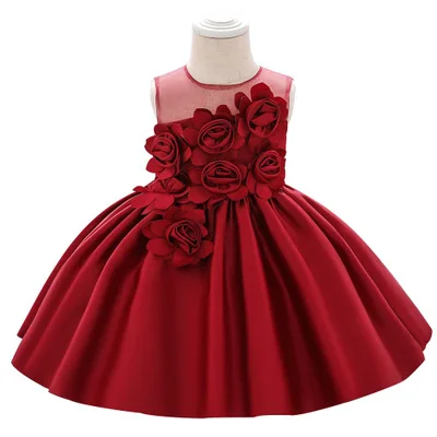 

2020 New Baby Dress Girls Satin Princess Dress Wash Dress Baby clothes girl fashionnble clothing
