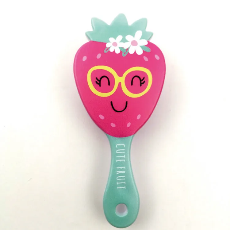 

2021 Wholesale Fashion Hairdressing Massaged Fruit Air Bag Comb Customized Logo