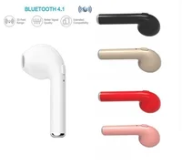 

best i7s tws wireless Bluetooth single side earphone headphone with charge cable