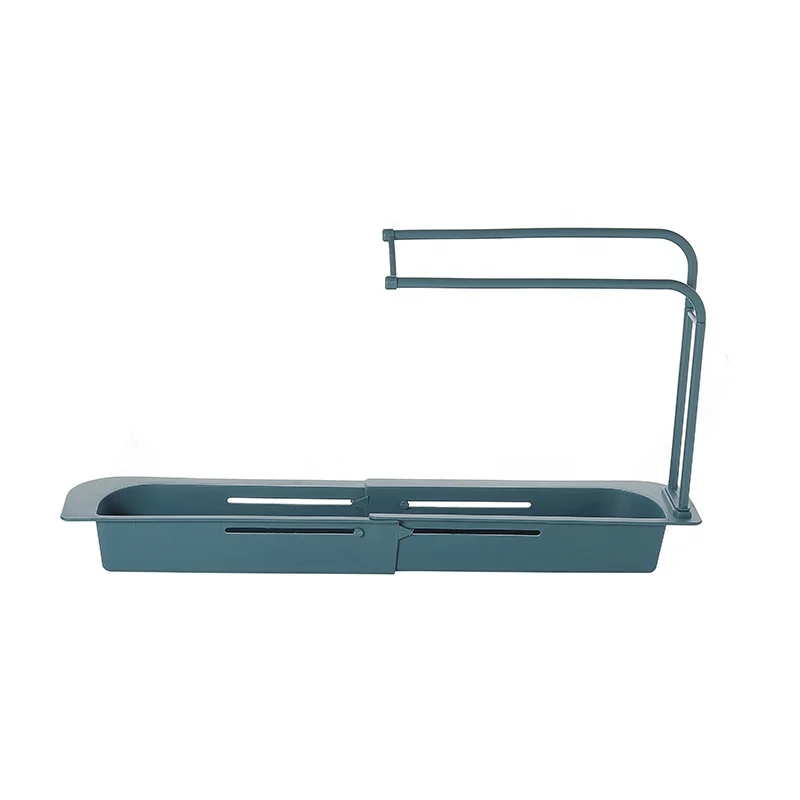 

popular plastic kitchen organizer telescopic sink sponge holder
