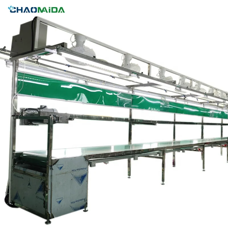

Profile Conveyor Belt Line System Assembly Line Customize Double Face Aluminum New Product 2021 OEM Provided Online Support