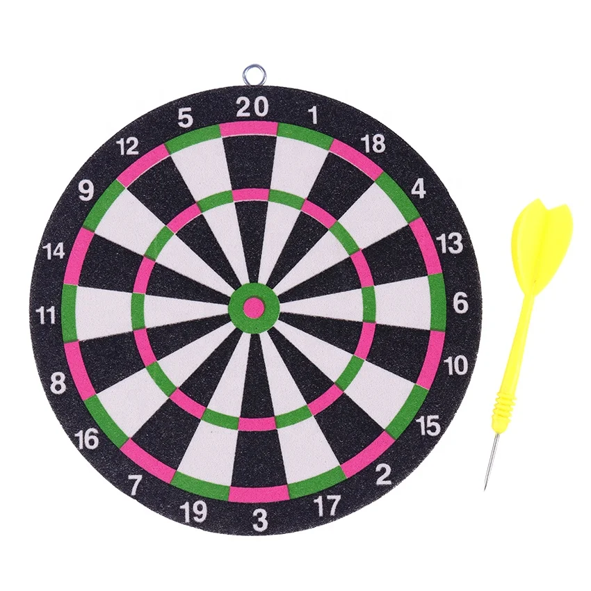 

1 Set 16cm Double Sided Dart Board Darts Game Set Perfect For Adult Indoor Fitness Game Kids Decoration Board Toy, Photos