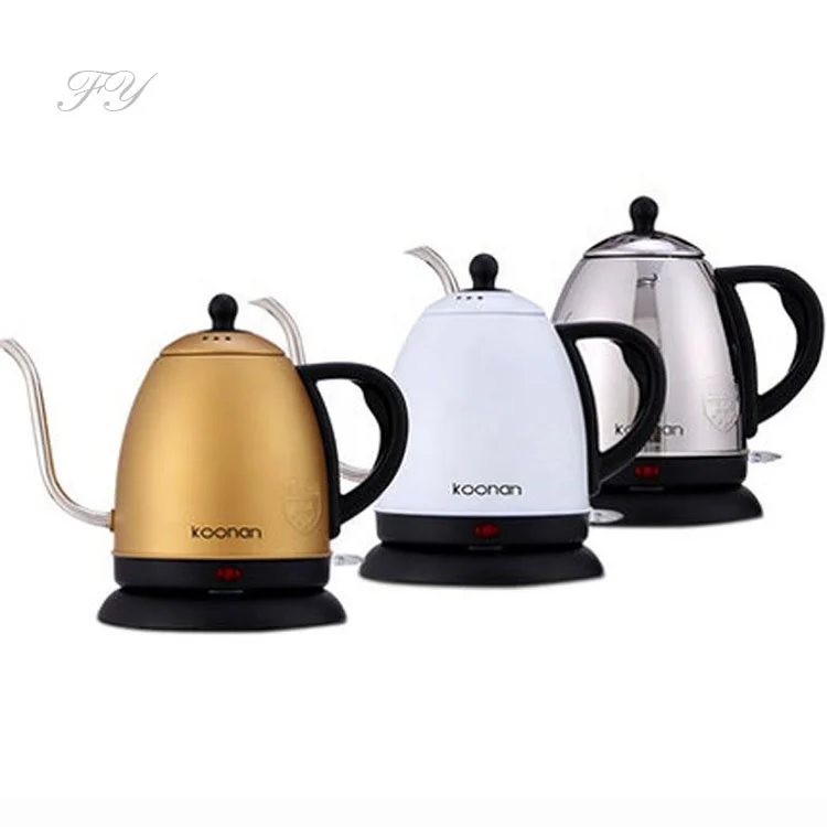 

Household electric coffee pot 1000 ml stainless steel gooseneck coffee kettle Smart kettle