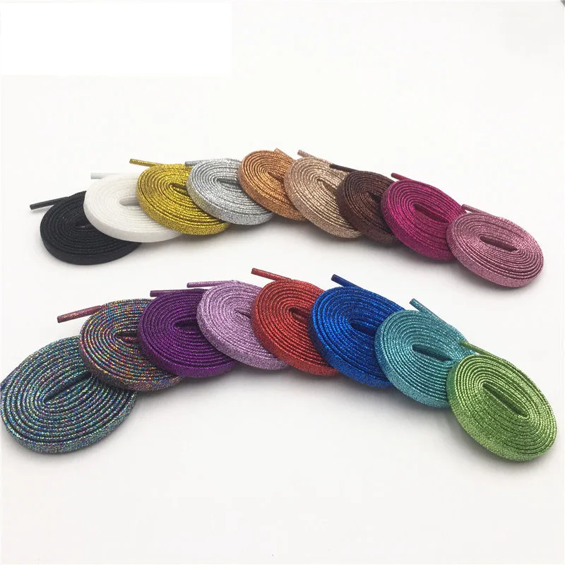 

Can be customized black and white flat shoelace color wire colored sports shoelaces
