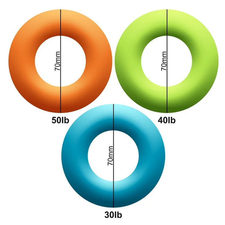 
Silicone Strengthener Hand Grip Ring Fitness equipment tubing hand exerciser grip strengthener Handball release ball trainer 