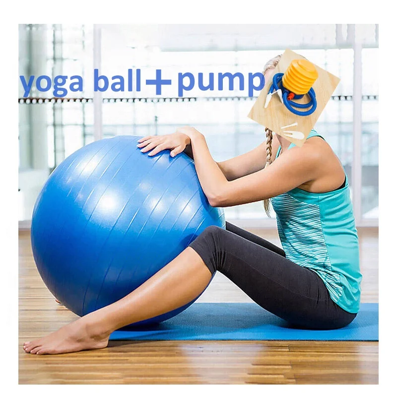 

Wholesale Customized 55cm 65cm Yoga Ball Exercise Inflatable Soft Fitness Ball