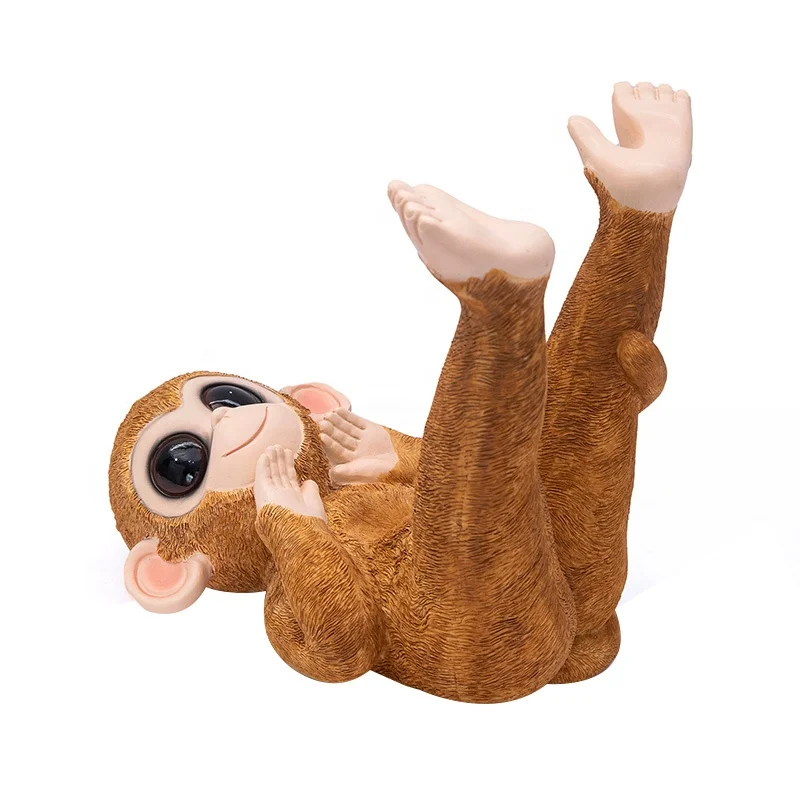 

resin cute monkey tabletop living room decoration bottle holder wine cups, Customized color
