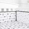 Panda theme baby bumper microfiber baby breathable crib bumper