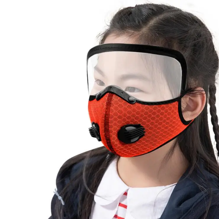 

Factory Wholesale Facemask with Protective Shield fashion custom logo Outdoor cycling masks and eye shield, Picture