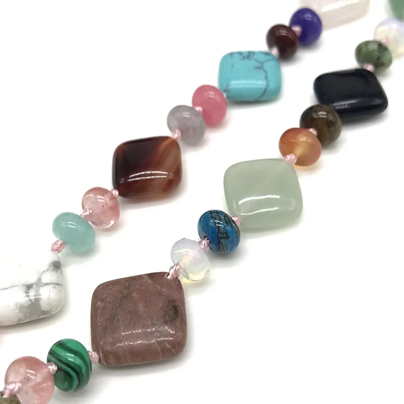 

Semi- Precious Natural Precious Stone Large Gemstone Beads For Necklace Bracelet Jewelry Making