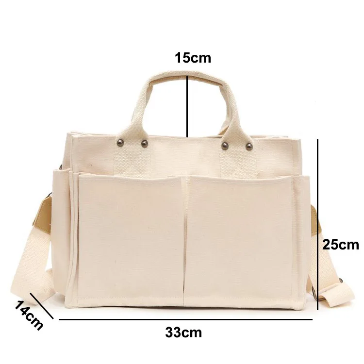 

Women Canvas Tote Bag, Customized color
