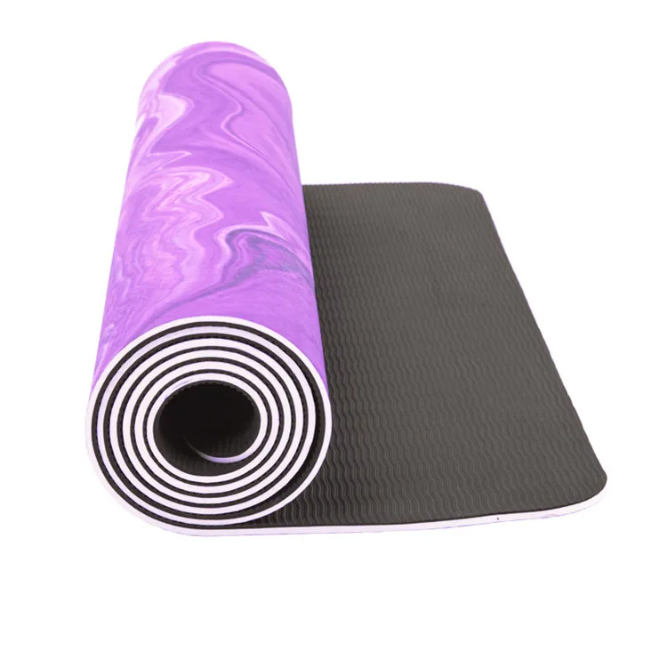 

173cm 4mm Non Slip High Quality Tpe Material Double Color Uv Print Yoga Mat