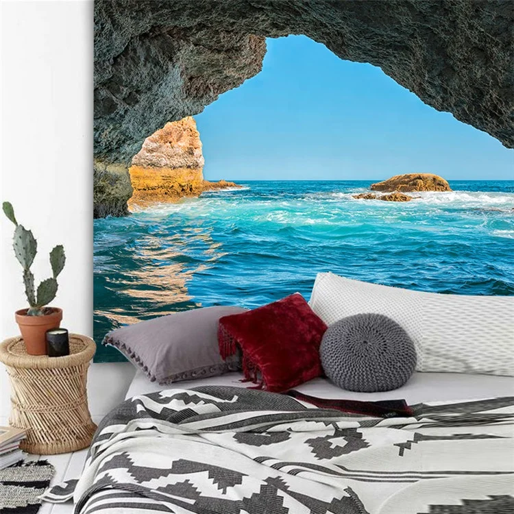 

The factory sells European and American printed tapestry and landscape painting background cloth