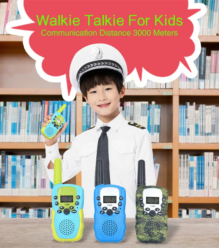 Kids Walkie Talkie Toy Walkie Talkie for Kids 3 Miles Range 22 Channels Built in Flash Light