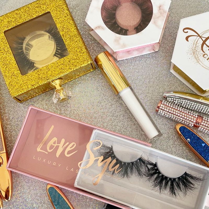 

25MM Bottom Full Strip 3D Mink Lashes100% Mink Eyelashes Vendor Customized Wholesale False Eyelashes Packaging Box
