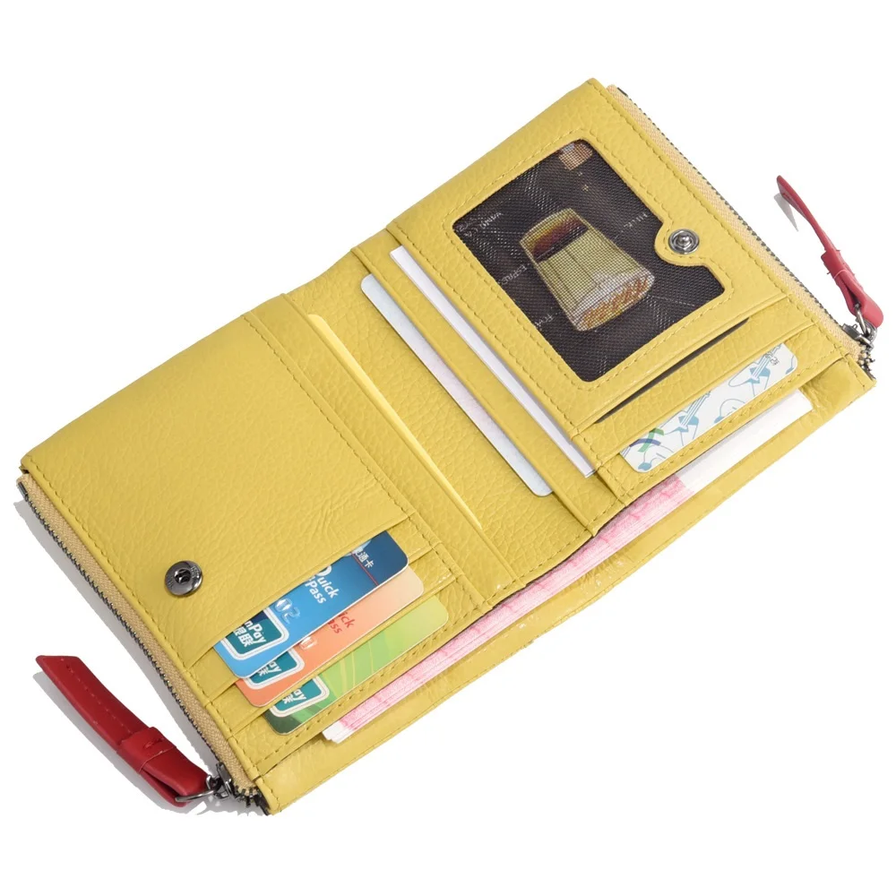 

New Style Rfid Blocking Large Capacity Clutch Purse Leather Women Wallet Genuine Leather With Double Zipper