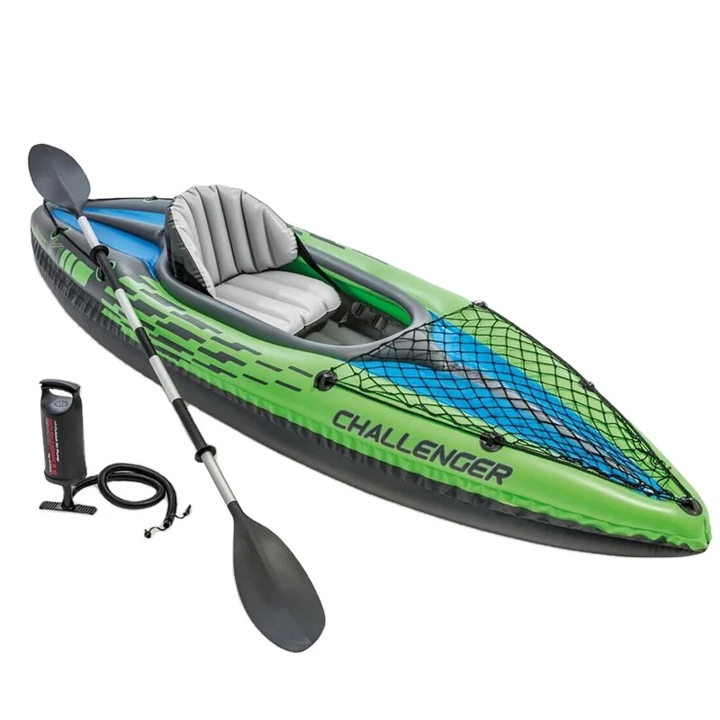 

Intex 68305 Challenger K1 Inflatable Kayak Kit With Oar And Pump Set Drifting Raft Dinghy Canoe Raft One Person Hovercra