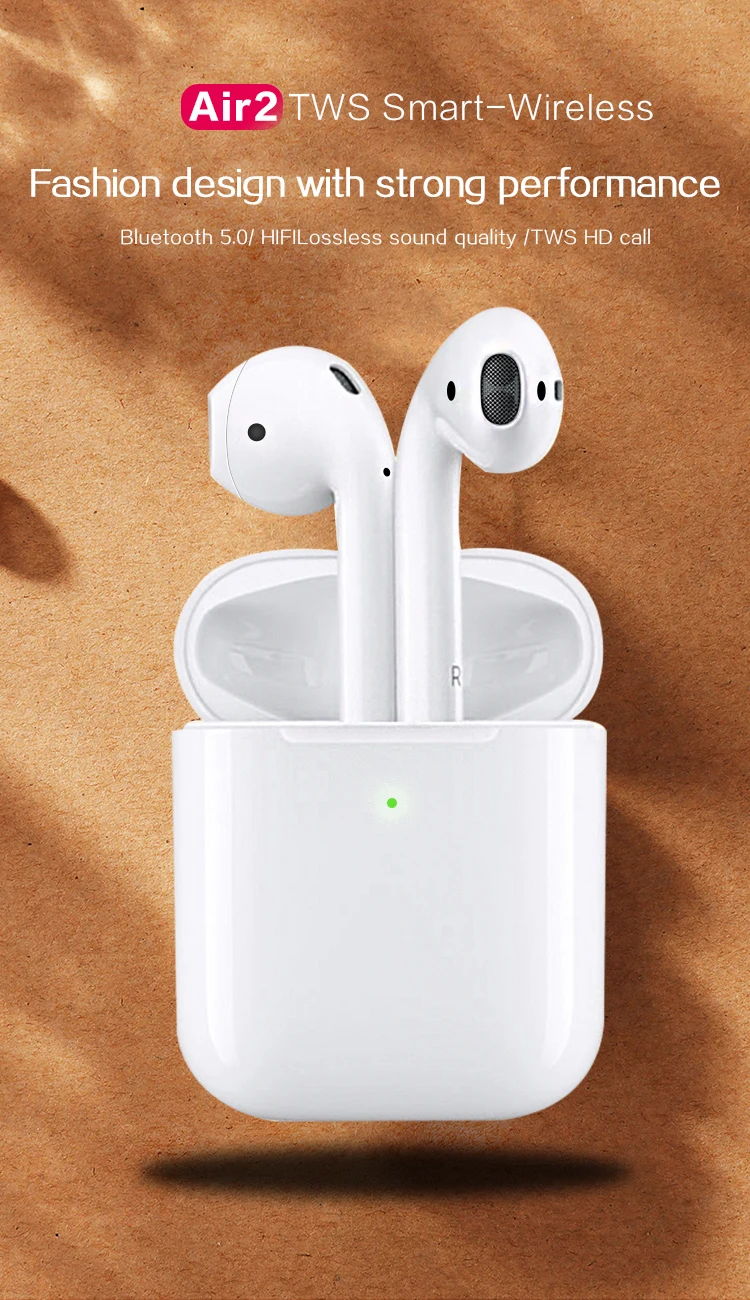 1:1 Airpo Wireless Pairing Rename pods GPS Charging case Ear Detection Tapping Control for Android IOS 2-3 Hours playing - ANKUX.COM