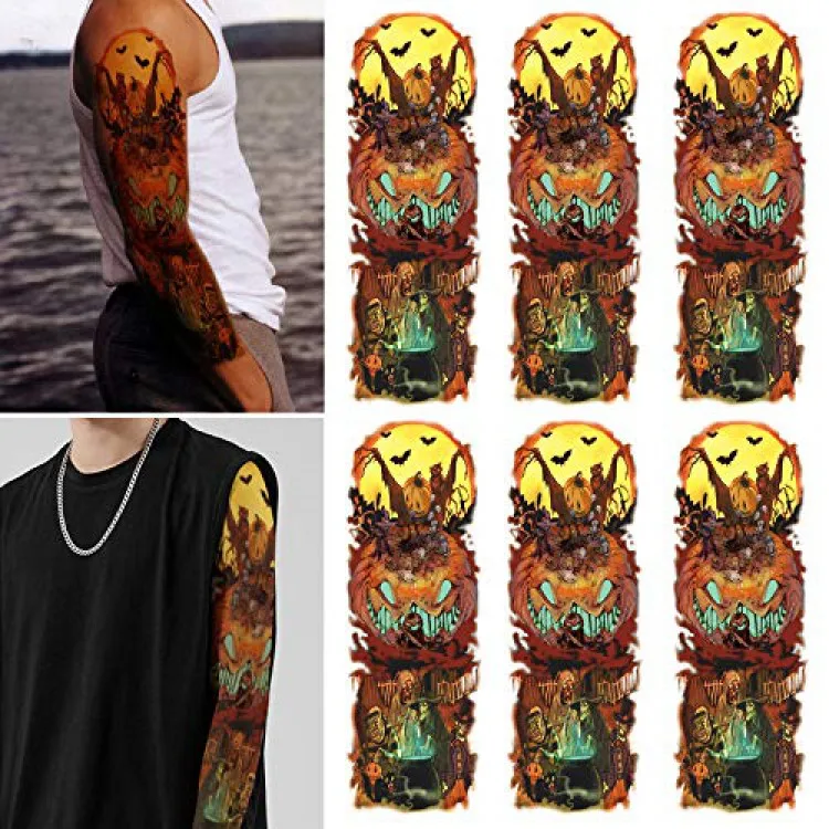 Halloween Pumpkin Lantern Temporary Tattoos Nightmare Before Christmas Tattoo Sleeves 6 Sheet Fake Women Men Large Full Arm Buy Temporary Tattoos Halloween Pumpkin Lantern Temporary Tattoos Pumpkin Lantern Temporary Tattoos Product On Alibaba Com Halloween Pumpkin Lantern Temporary Tattoos Nightmare Before Christmas Tattoo Sleeves 6 Sheet Fake Women Men Large Full Arm Buy Temporary Tattoos Halloween Pumpkin Lantern Temporary Tattoos Pumpkin Lantern Temporary Tattoos Product On Alibaba Com