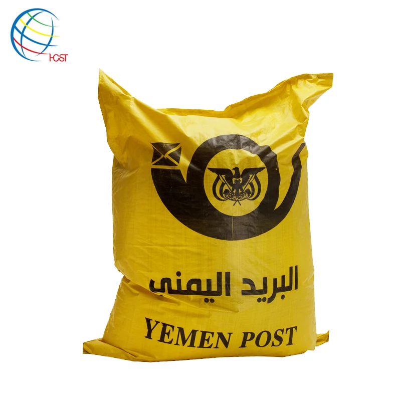 
PP woven blue bag exported to Morocco for packing wheat 