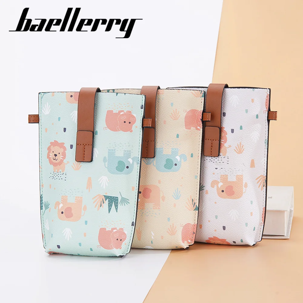 

baellerry women Trendy new cellphone small shoulder bag simple style sling bag animal print ladies shoulder bag for mobile phone