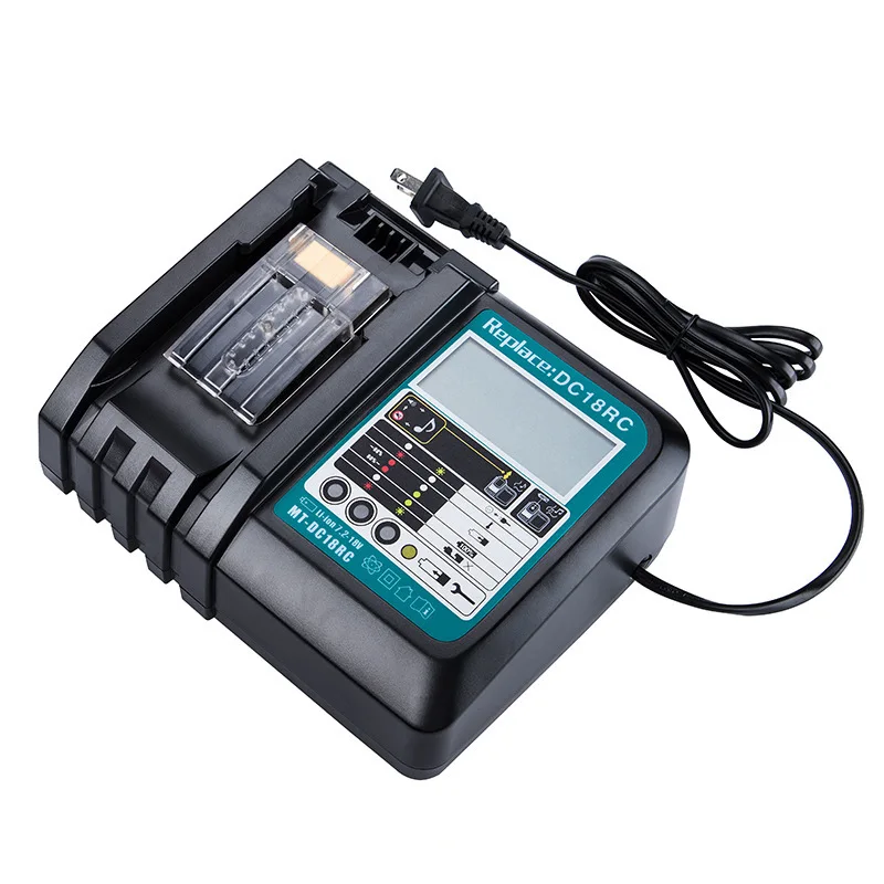 

DC18RC DC18RF for Makitas Li-ion power tool battery BL1860B BL1830B battery for makitas 18v combo kit charger DC18RC, Black/oem