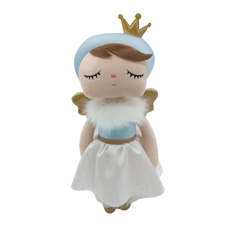 

Custom anime plush dolls Metoo Angela Fairy Angel Collection with golden crown for kids