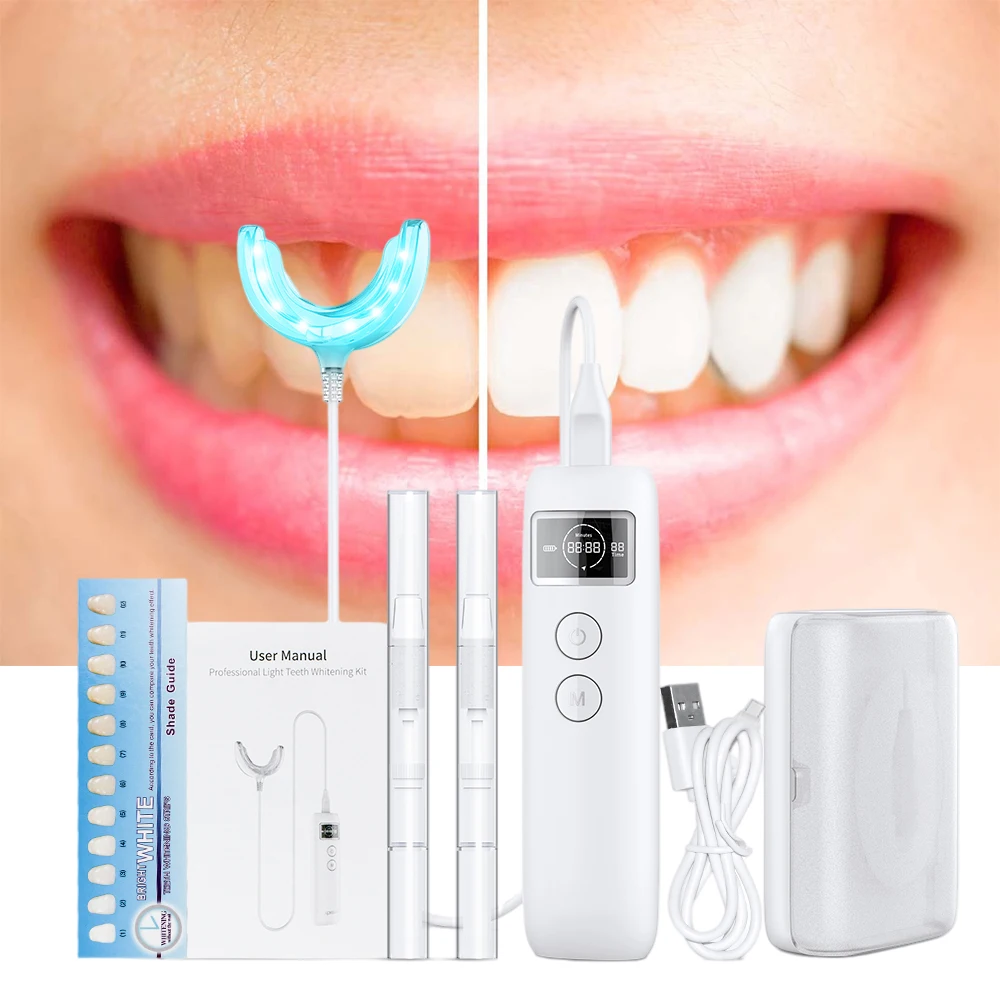 

2021 Professional Home Used Bleaching Tooth Products Light Machine Gel Pen Teeth Whitening Kit, Customized color