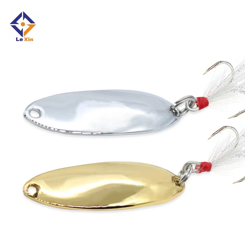 

Artificial Swimbait Trout New 5g 7g 10g 15g metal spoon fishing lure hard bait fishing lures, Gold / silver
