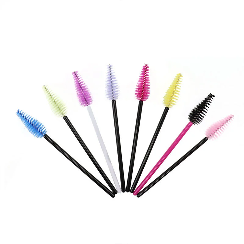 

Disposable mascara wand lash Cleanser Brush Eyelash Mascara brush and Custom Personalized eyelash lash cleaning mascara brushes, 19 colors