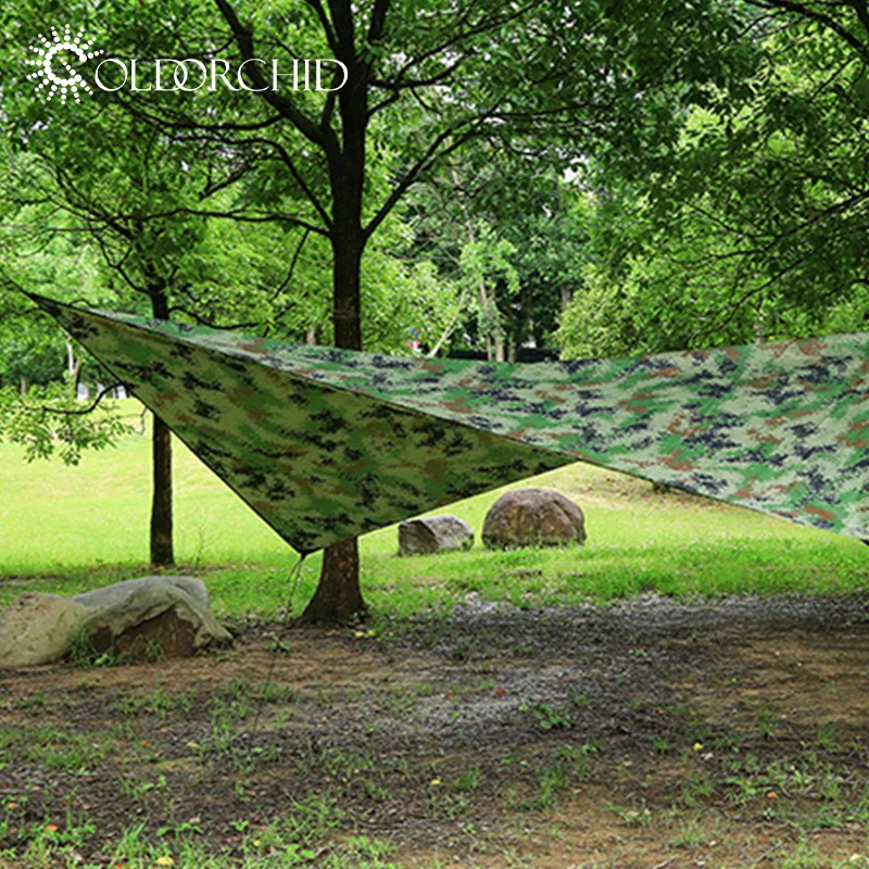 

Portable Waterproof Rain Sunshade Fly Tent tarp Hammock Shelter for outdoor Camping, Army green,blue