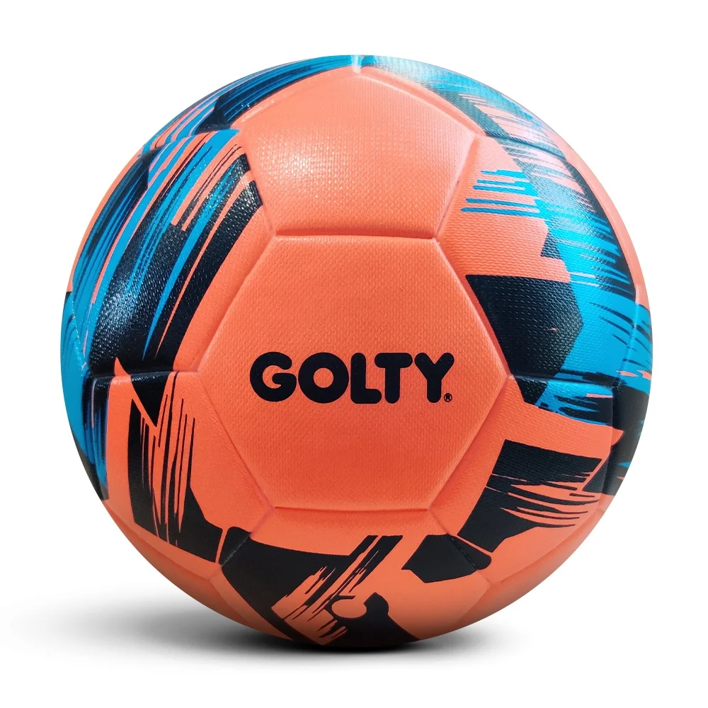 

Blue Orange 12 Panels 15cm Number 5 Life Sized Laminated Football Soccer Ball, Customize color