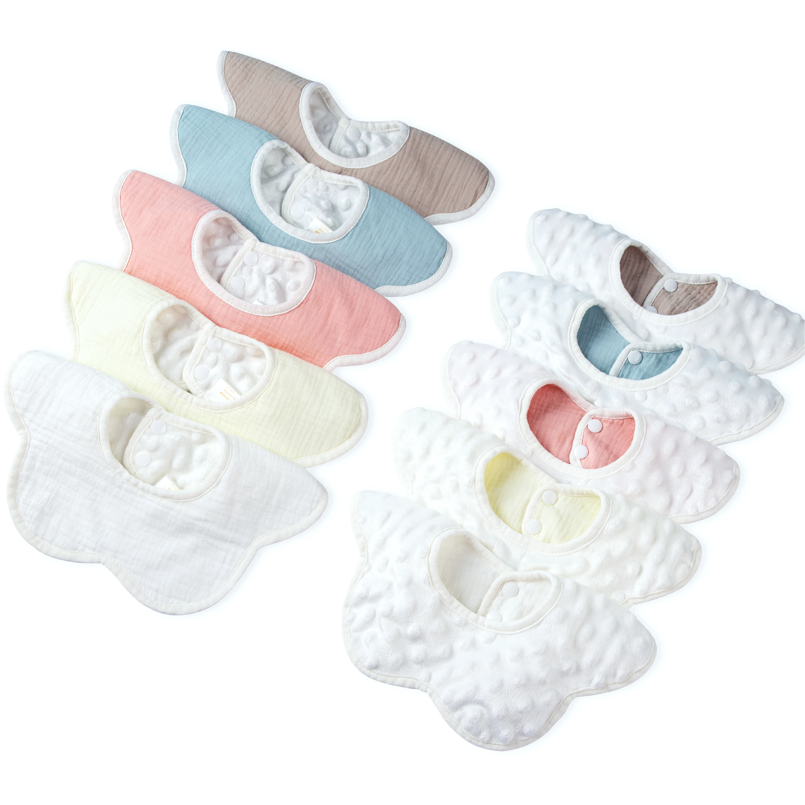

High Quality Printed Stripe Baby Bib For Feeding Multiple Pattern Comfortable