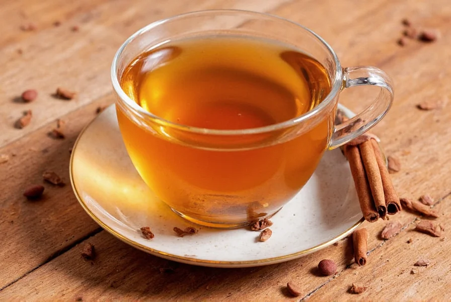 Two clear glasses showing difference between Ceylon cinnamon sticks (thin, multiple layers) and Cassia cinnamon (thick, single layer)