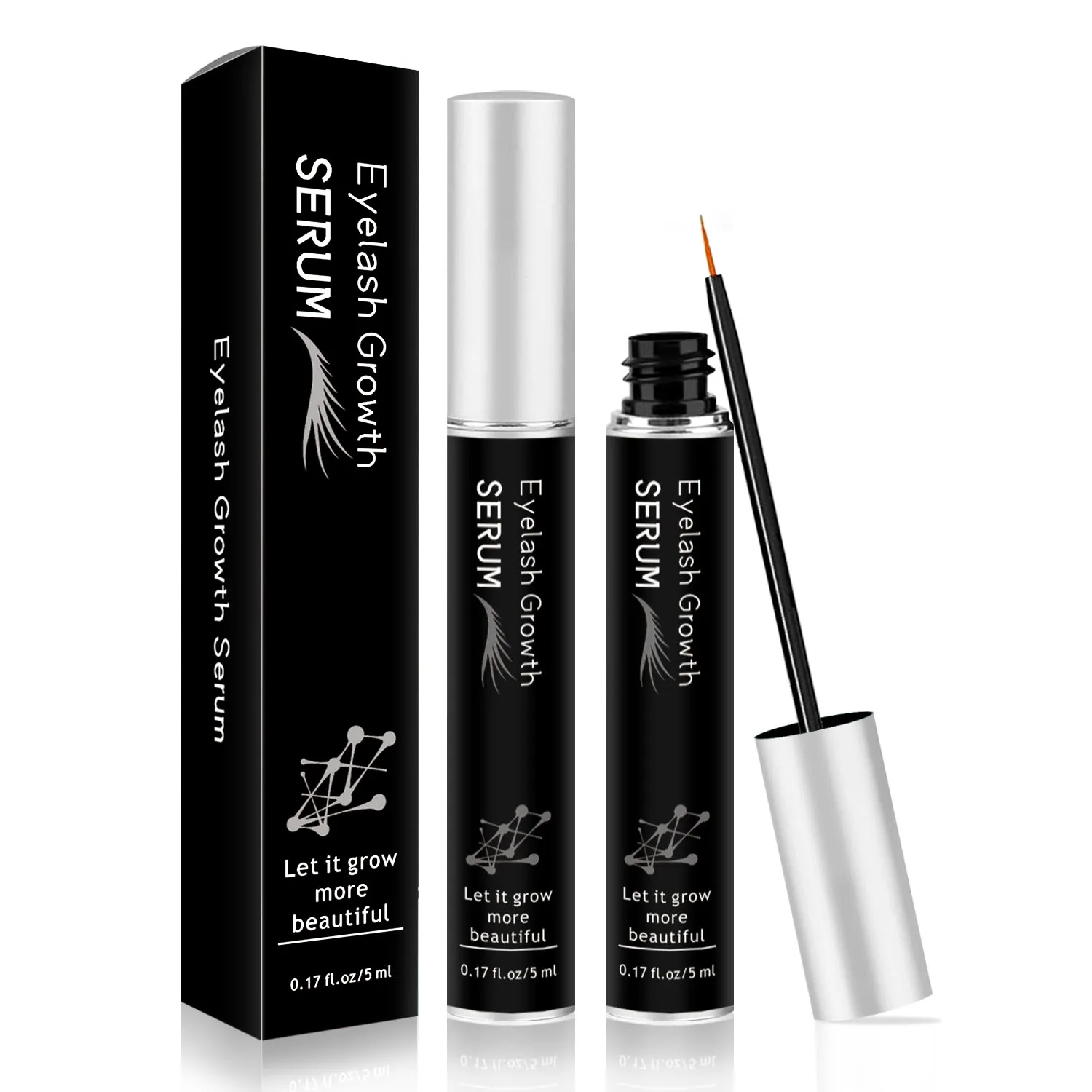 

QQLR OEM Custom Organic Eyelashes Growth And Curl Serums Private Label Eyelash Serum Growth Serum And Eyebrow Enhancer