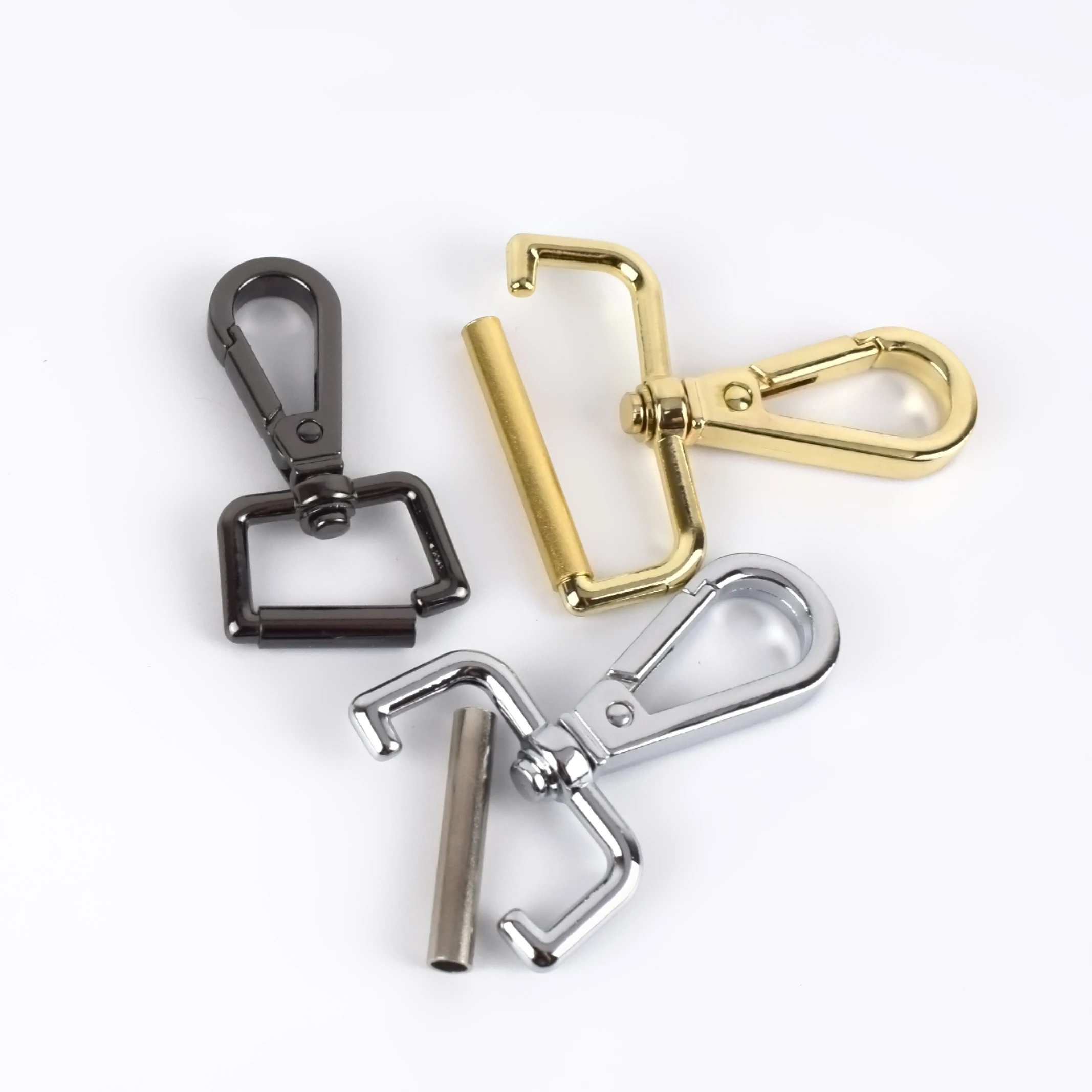 

Meetee BD051 13-38mm Alloy Swivel Hook Buckle Replacement Lobster Clasp Snap Hook Diy Shoulder Strap Buckle for Bag Accessories, Silver gold gun black