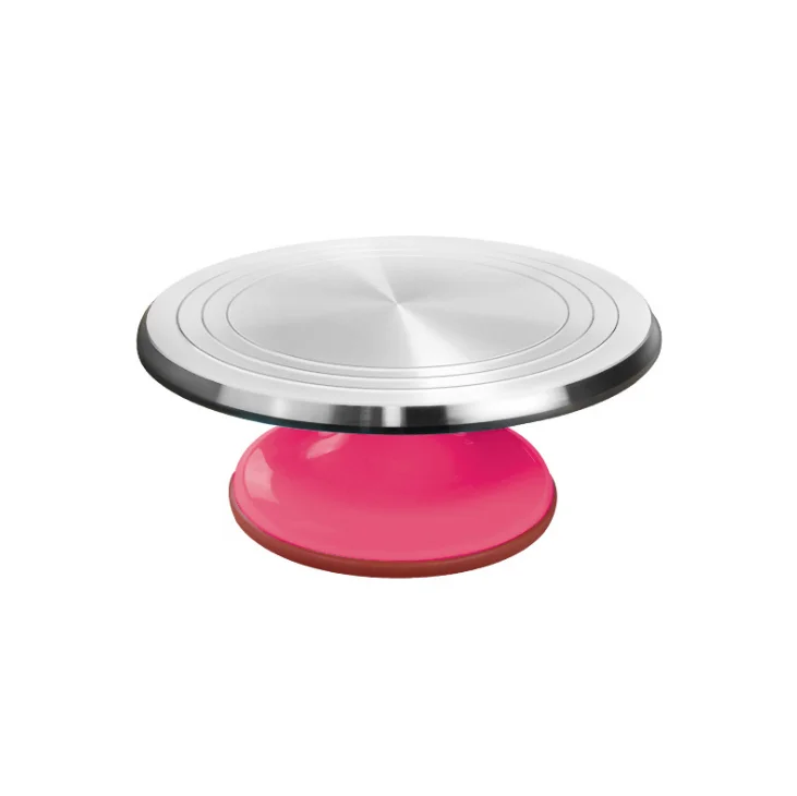 

30cm Aluminium Alloy Cake Stand Cake Turntable, Pink, yellow, blue, purple, green