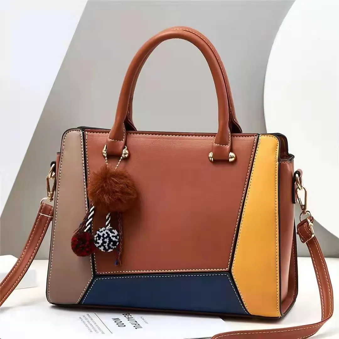 

pu leather ladies satchel tote bag shoulder bags handbags for women, 7 colors