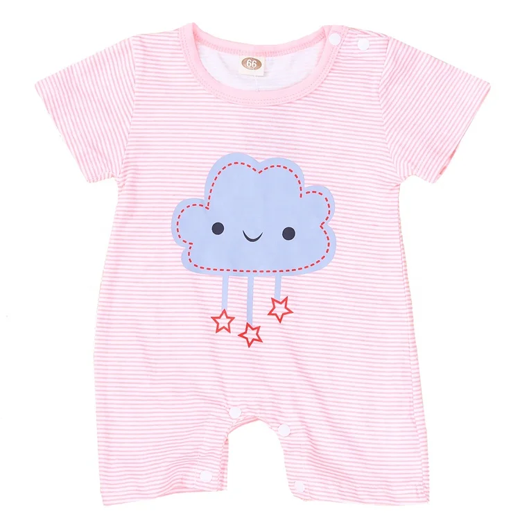 

Newborn baby girls clothes Cute star clouds baby cotton baby rompers