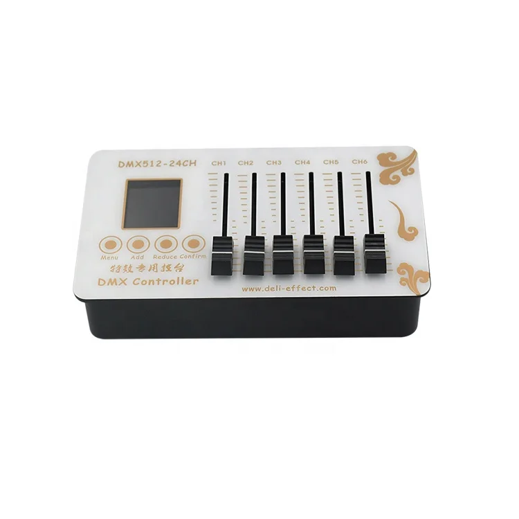 24 channels touchable mini dmx controller rechargeable small dmx controller led dimmer