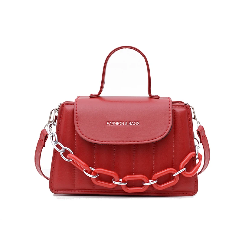 

2021 new embossed ladies messenger bag fashion PU chain bag jelly shoulder bag women handbag